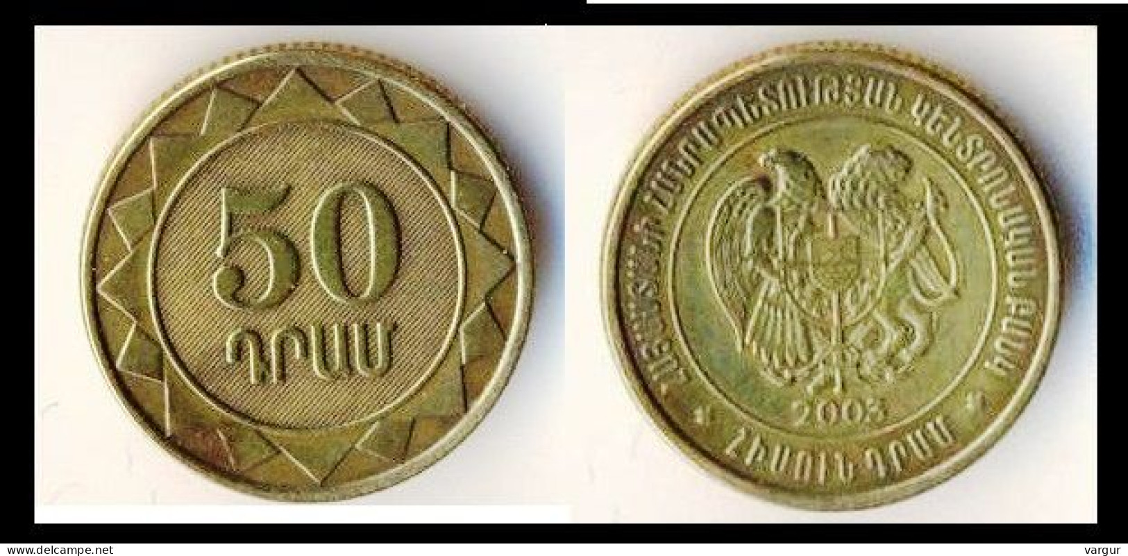 ARMENIA 2003. 50 Dram Coin, VF - Armenië