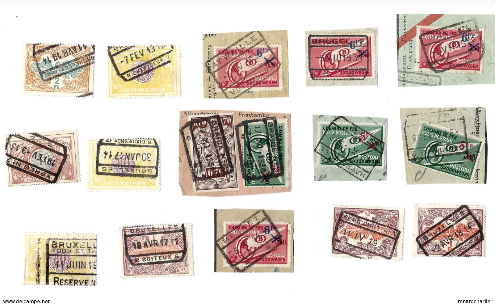 Collection De 70 Timbres  Oblitérés. - Autres & Non Classés