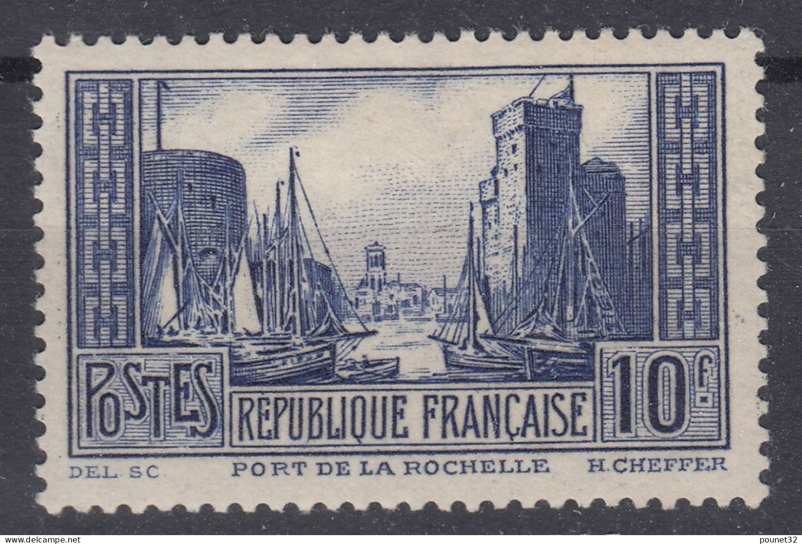 FRANCE PORT DE LA ROCHELLE N° 261 NEUF * GOMME TRACE DE CHARNIERE - COTE 84 € - Unused Stamps