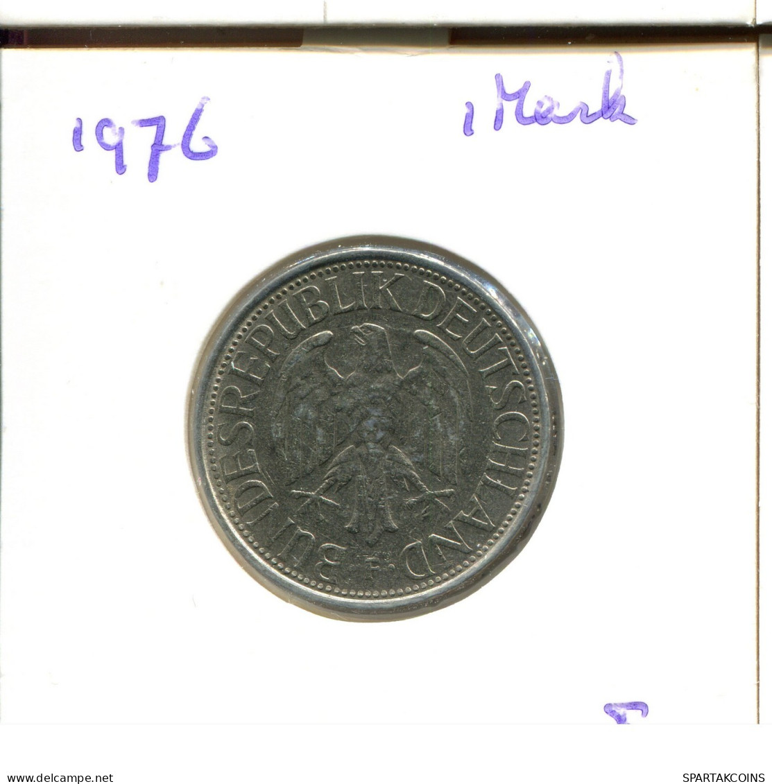 1 DM 1976 F WEST & UNIFIED GERMANY Coin #DA847.U.A - 1 Marco