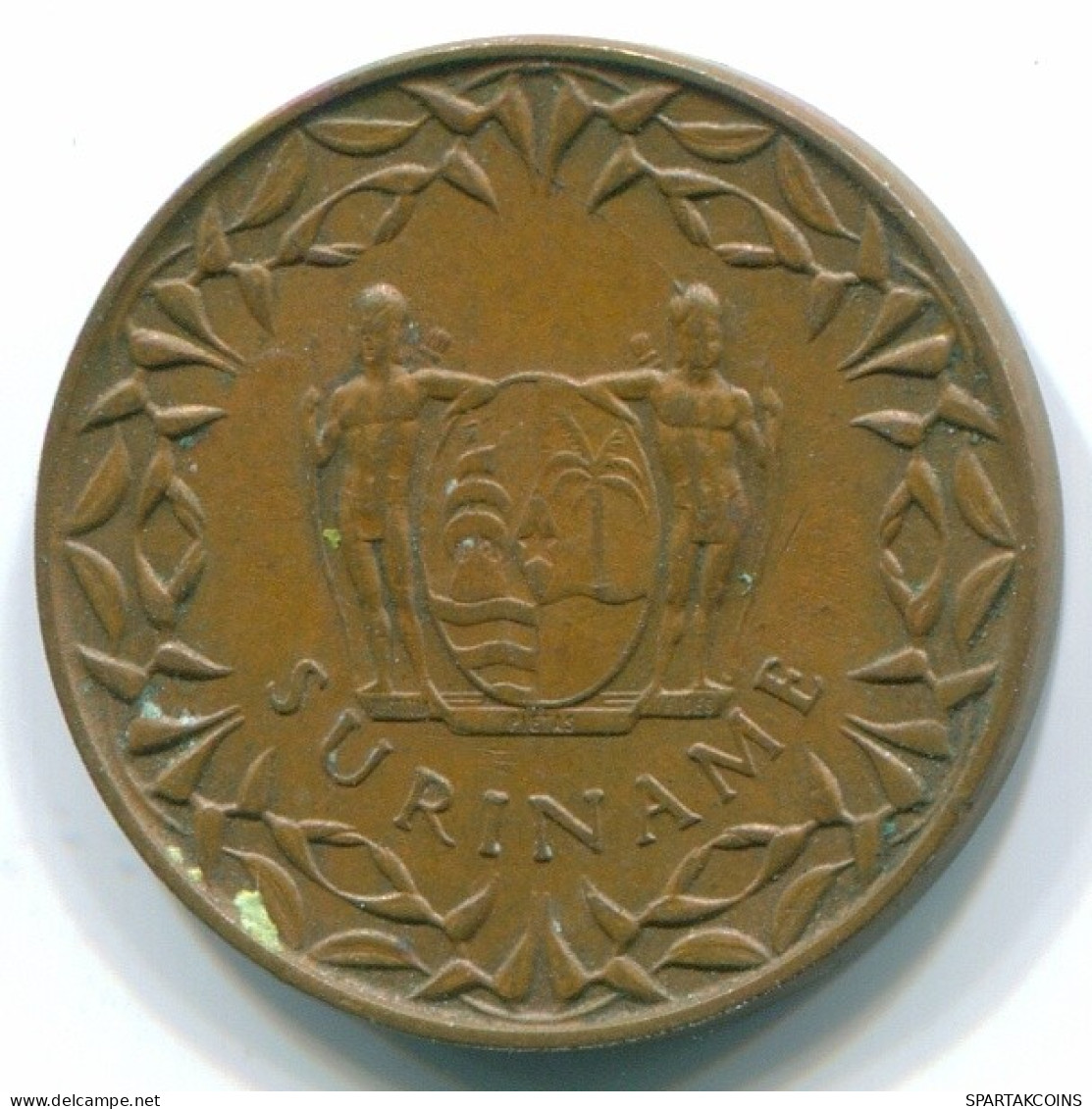 1 CENT 1970 SURINAM NIEDERLANDE Bronze Cock Koloniale Münze #S10969.D.A - Surinam 1975 - ...