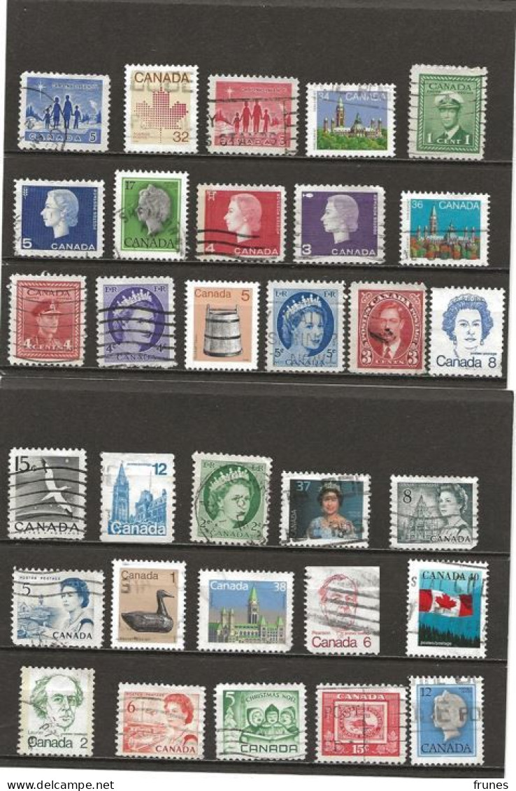 Lot Briefmarken Kanada Gebraucht - Collections