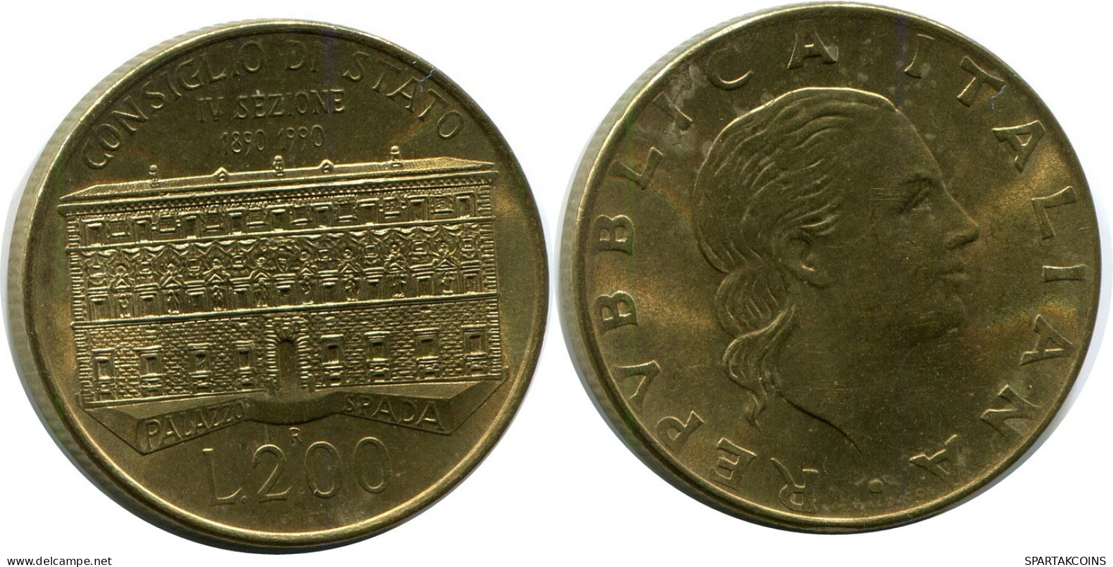 200 LIRE 1990 ITALIA ITALY Moneda #AZ546.E.A - 200 Lire