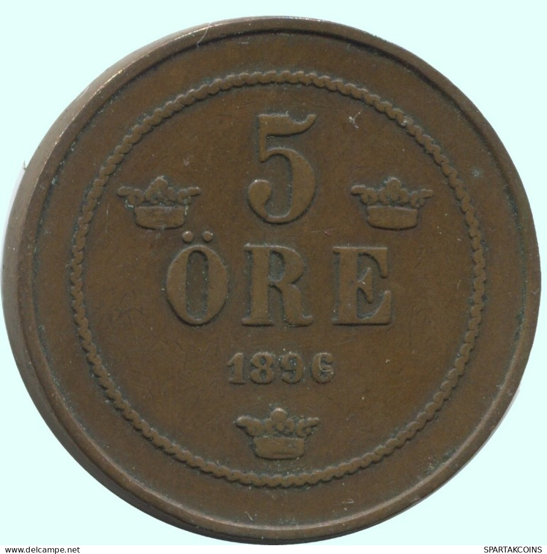 5 ORE 1891 SCHWEDEN SWEDEN Münze #AC650.2.D.A - Svezia