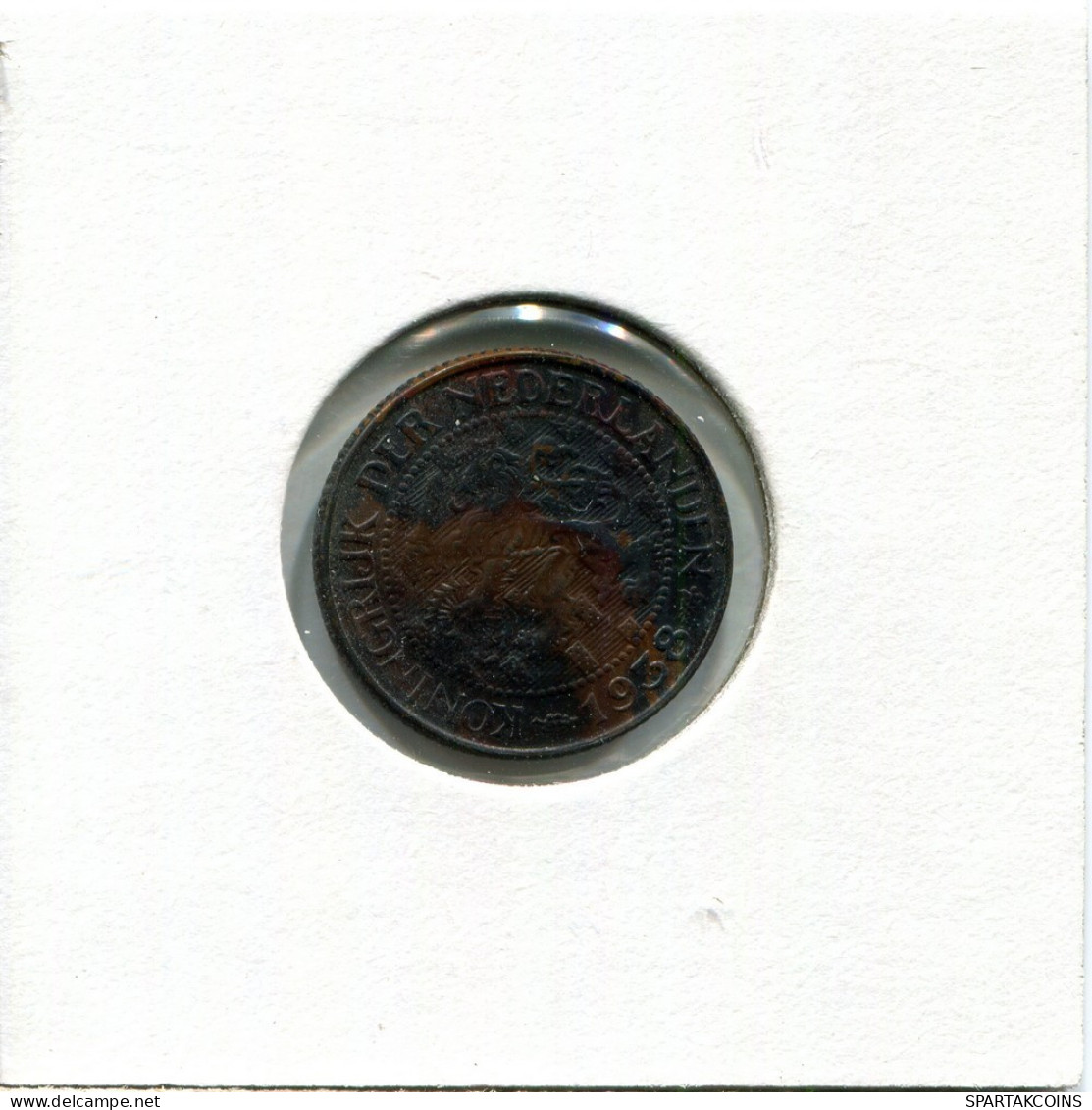 1 CENT 1938 NEERLANDÉS NETHERLANDS Moneda #AU275.E.A - 1 Centavos