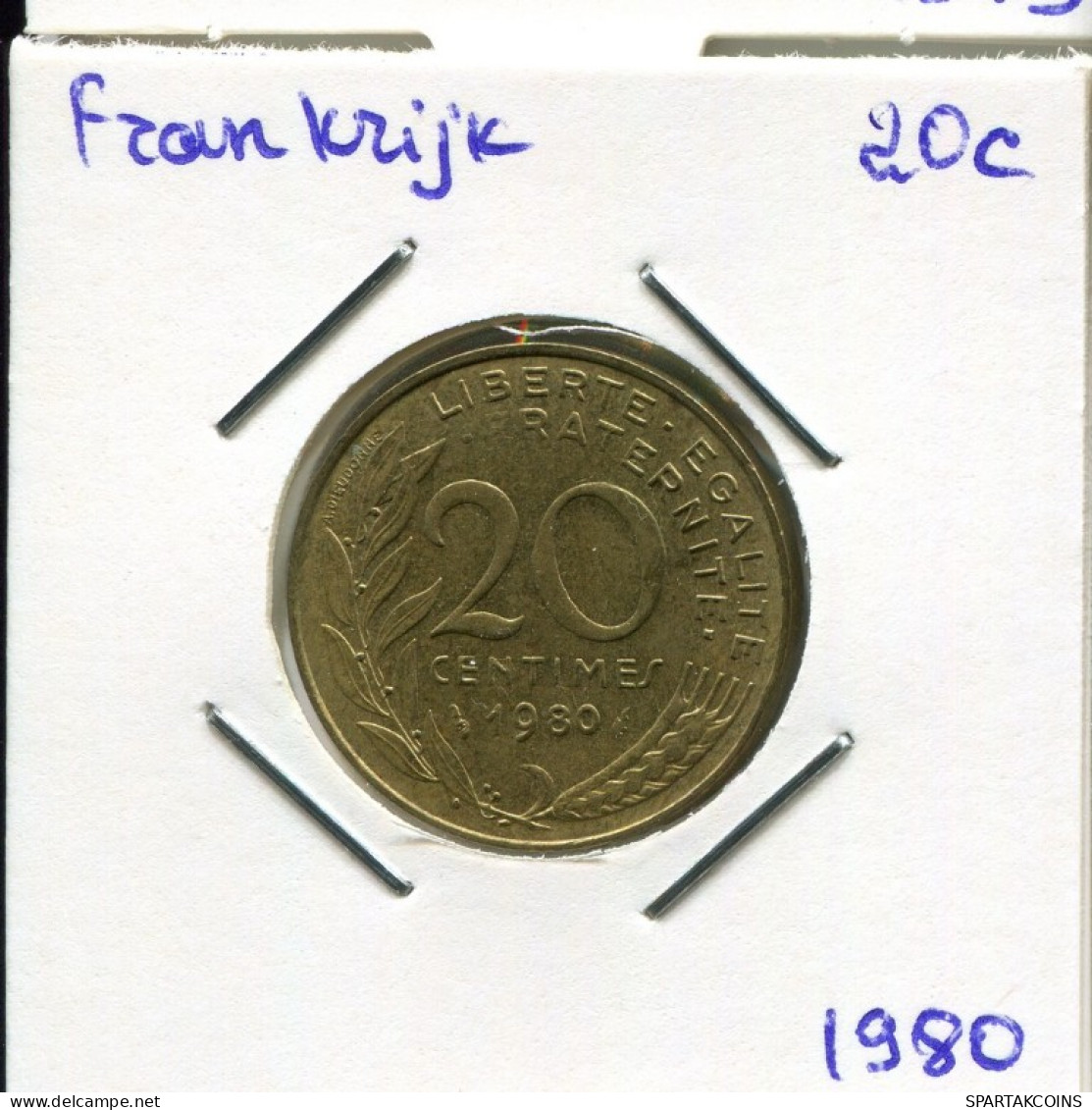 20 CENTIMES 1980 FRANCE Coin French Coin #AM861.U.A - 20 Centimes