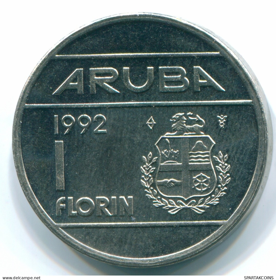 1 FLORIN 1992 ARUBA (Netherlands) Nickel Colonial Coin #S13655.U.A - Aruba