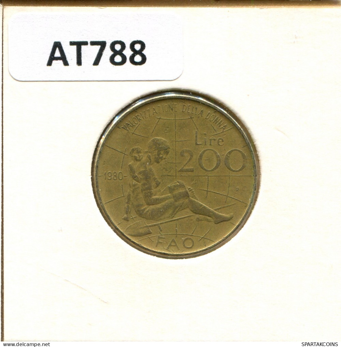 200 LIRE 1980 ITALY Coin #AT788.U.A - 200 Liras