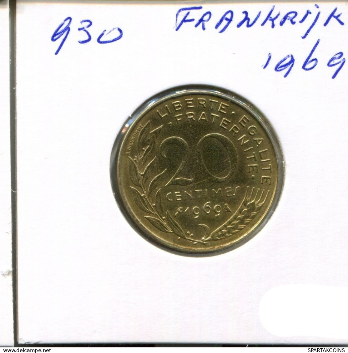 20 CENTIMES 1969 FRANCE Coin French Coin #AN172.U.A - 20 Centimes