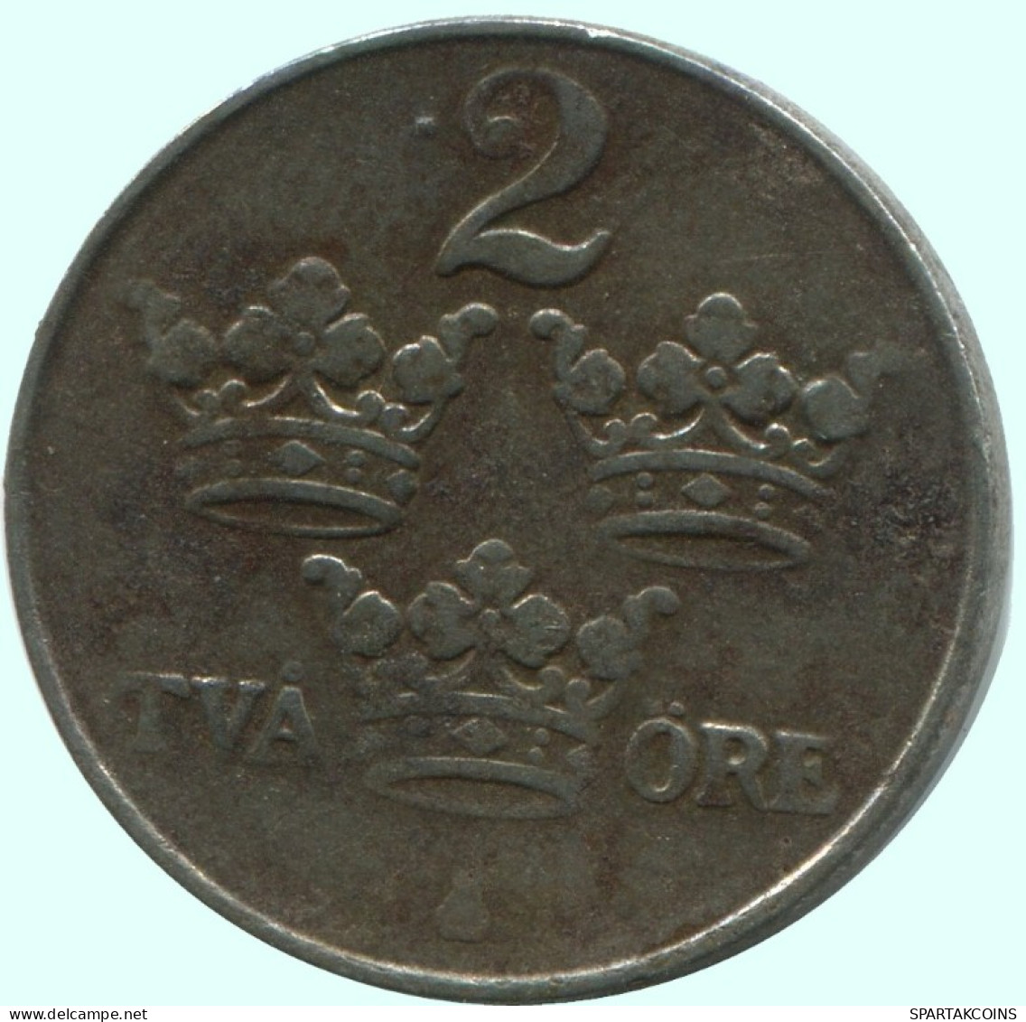 2 ORE 1918 SWEDEN Coin #AC740.2.U.A - Suède