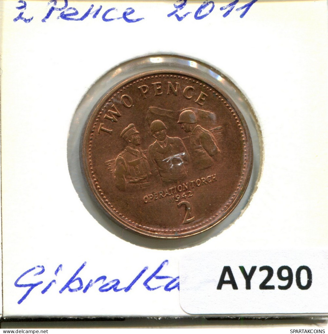 2 PENCE 2011 GIBRALTAR Münze #AY290.D.A - Gibraltar