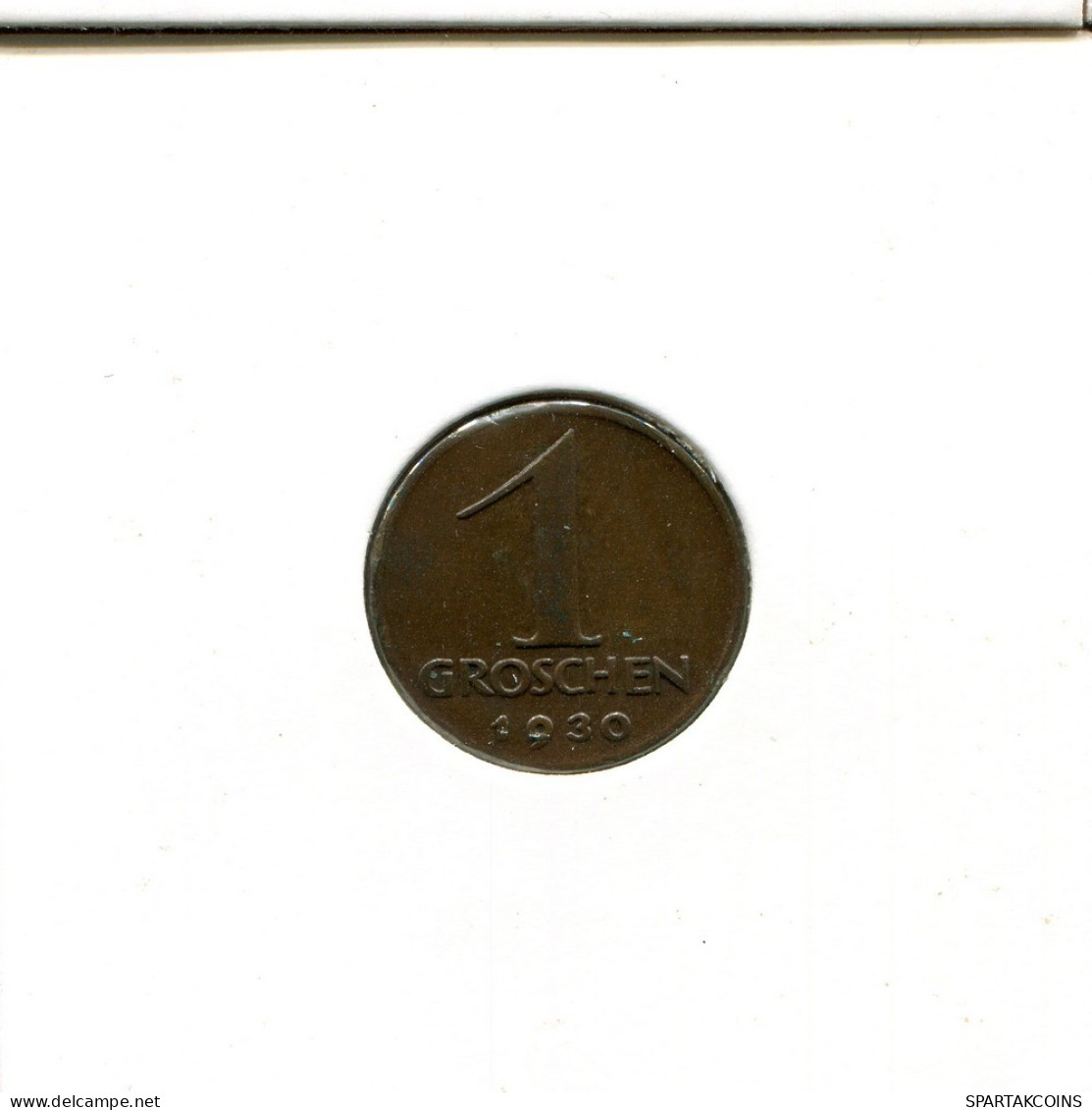 1 GROSCHEN 1930 AUSTRIA Moneda #AT451.E.A - Autriche