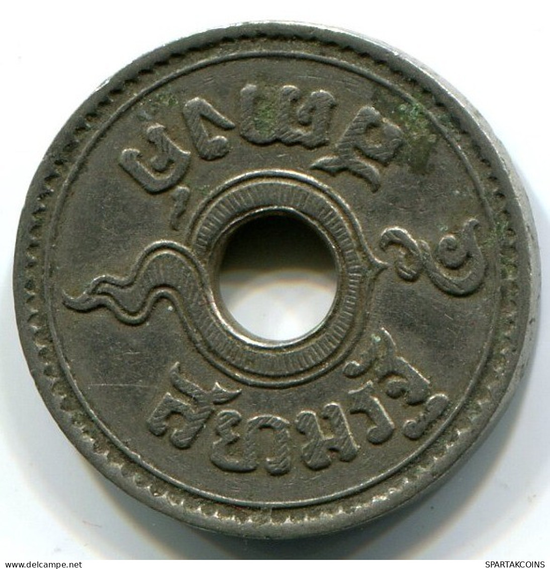 5 SATANG 1908-1937 THAILAND King RAMA VIII Coin #W10730.U.A - Tailandia
