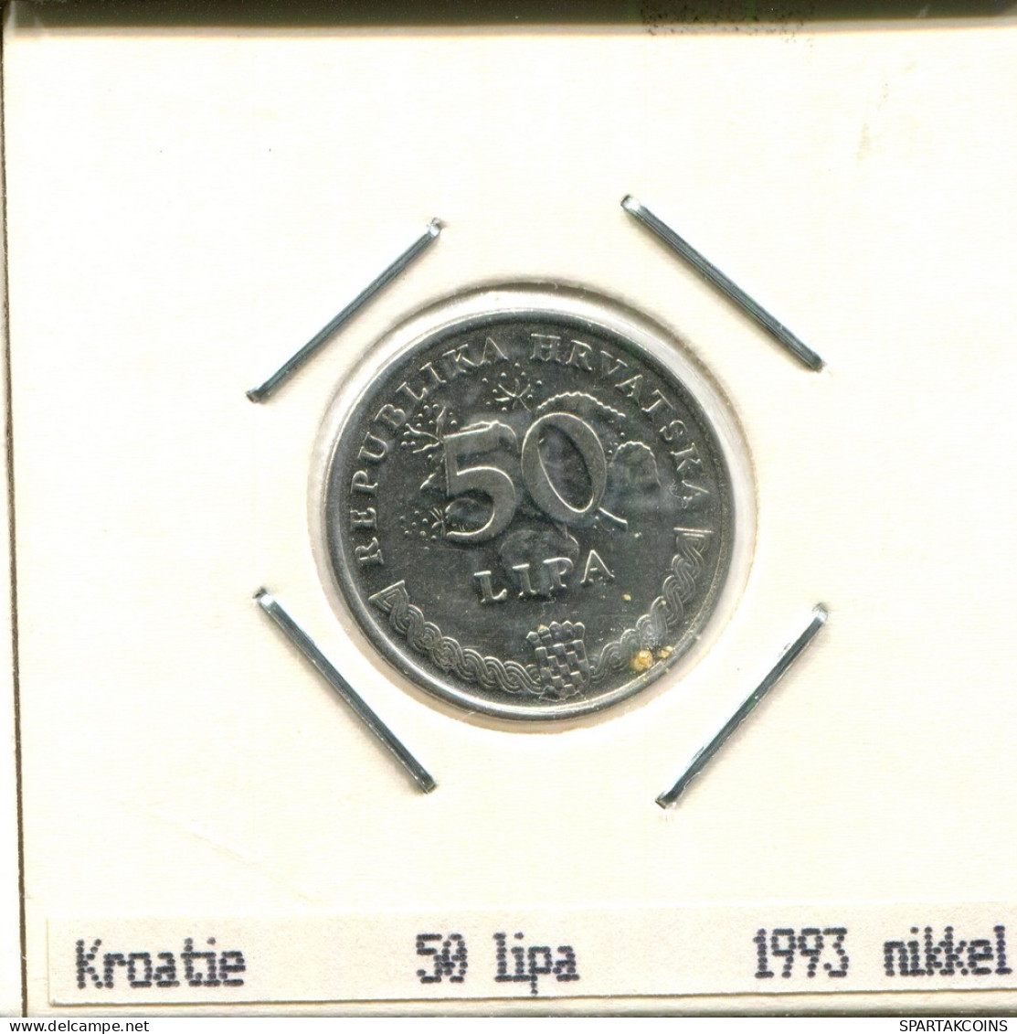 50 LIPA 1993 KROATIEN CROATIA Münze #AS554.D.A - Croazia