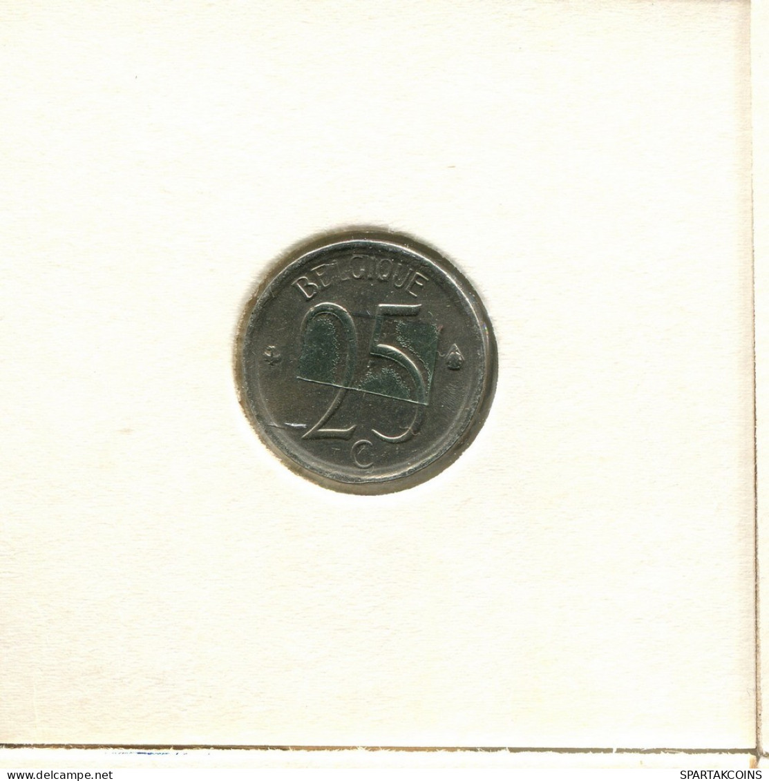 25 CENTIMES 1968 FRENCH Text BELGIUM Coin #BB267.U.A - 25 Centimes