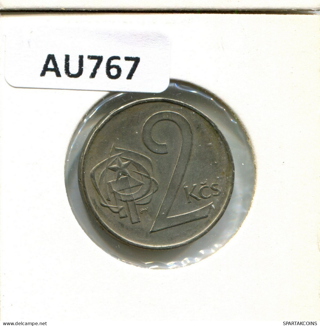 2 KORUN 1983 CHECOSLOVAQUIA CZECHOESLOVAQUIA SLOVAKIA Moneda #AU767.E.A - Cecoslovacchia