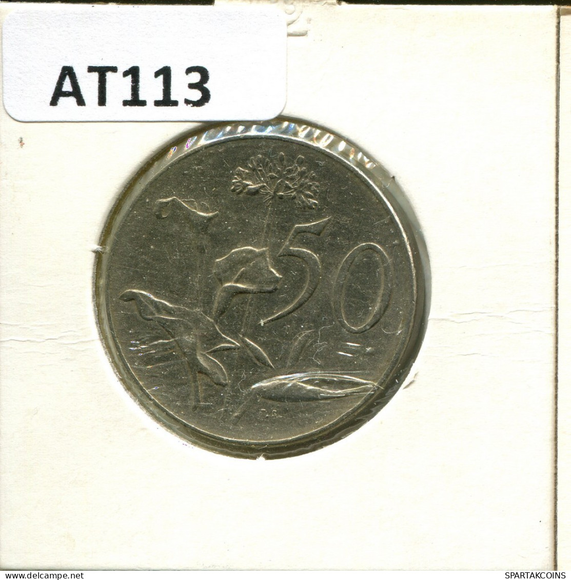 50 CENTS 1970 SOUTH AFRICA Coin #AT113.U.A - South Africa