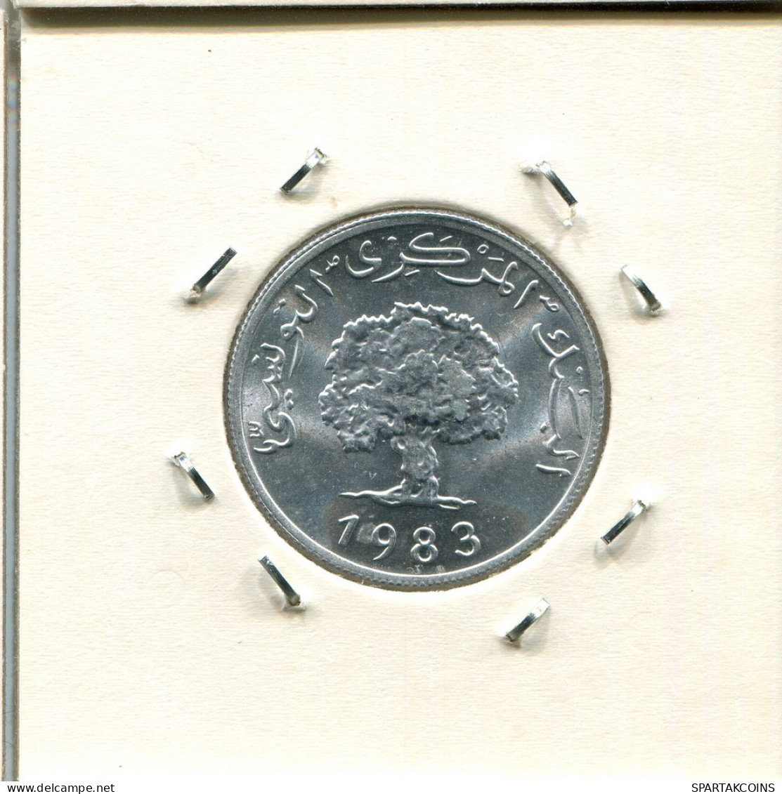 5 MILLIMES 1983 TUNISIE TUNISIA Pièce #AS190.F.A - Tunesien