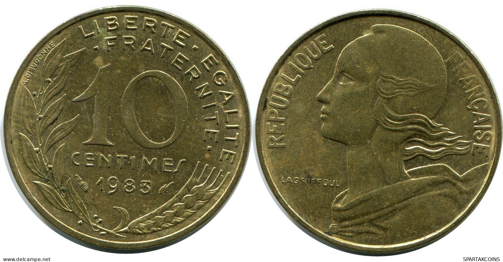 10 CENTIMES 1985 FRANKREICH FRANCE Französisch Münze #AZ436.D.A - 10 Centimes