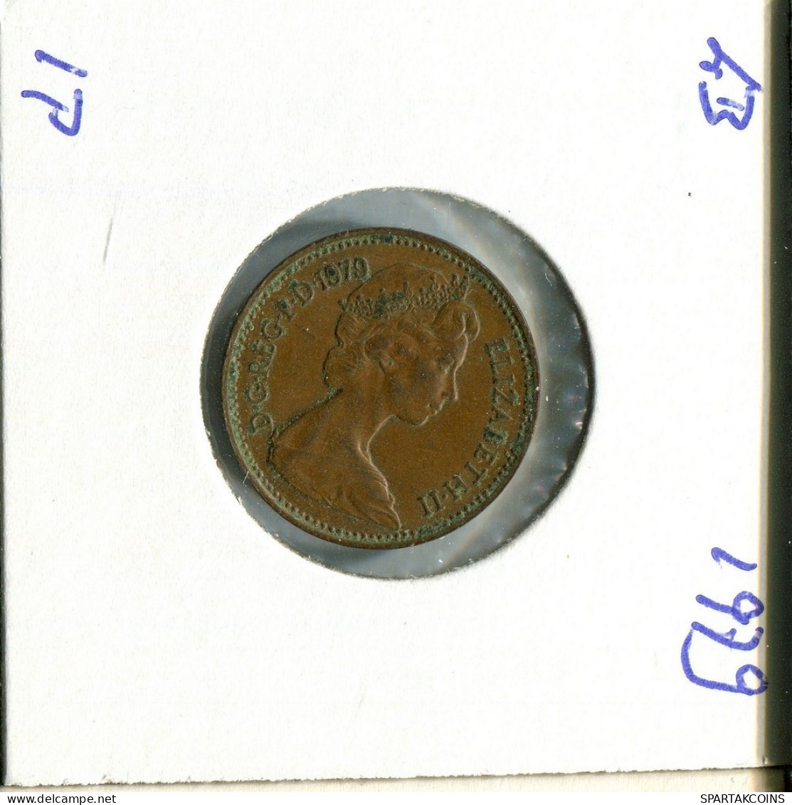 NEW PENNY 1979 UK GROßBRITANNIEN GREAT BRITAIN Münze #AU806.D.A - 1 Penny & 1 New Penny