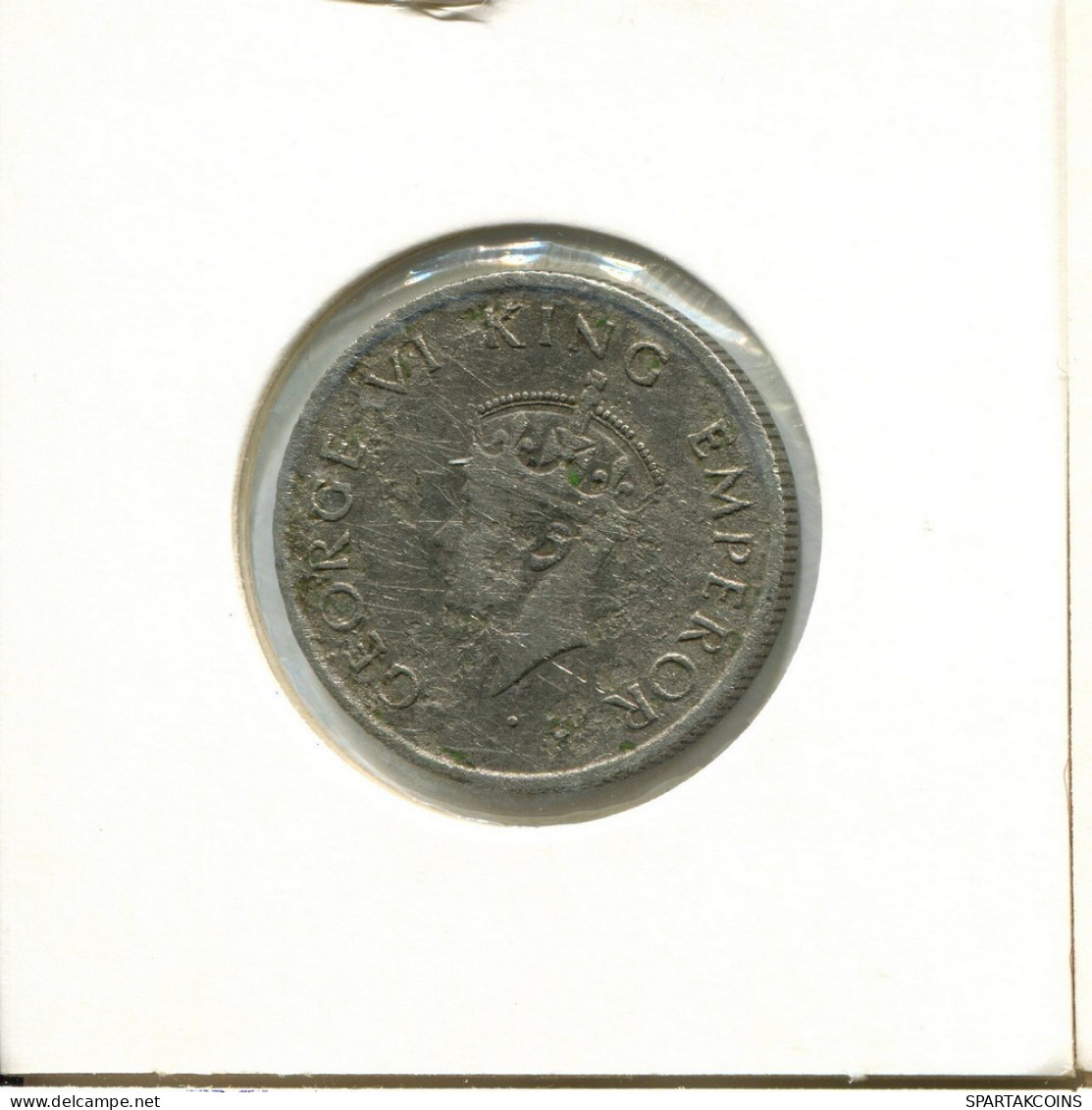 1/2 RUPEE 1947 INDIA Moneda #AY802.E.A - India