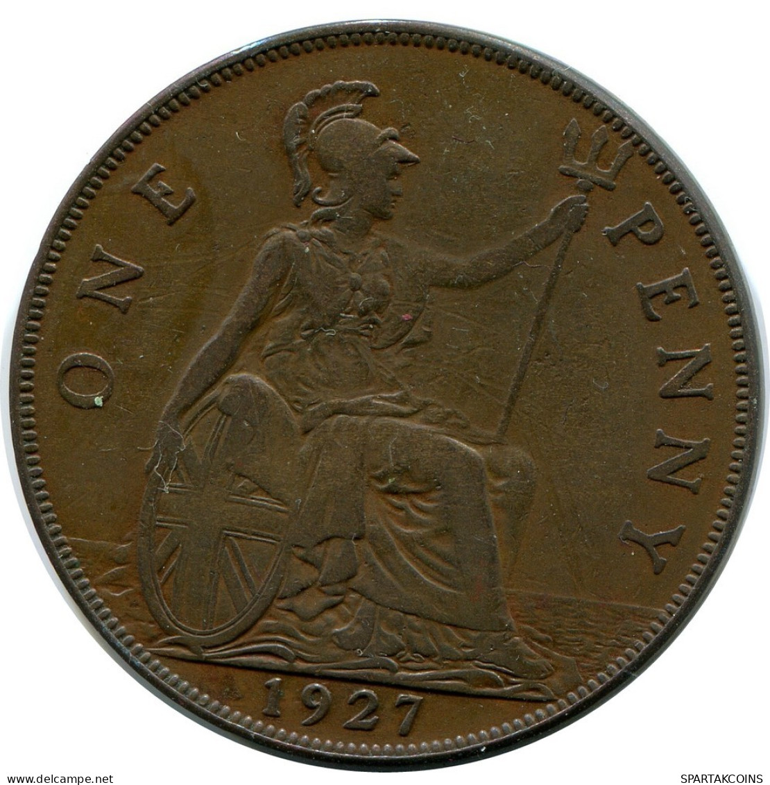 PENNY 1927 UK GBAN BRETAÑA GREAT BRITAIN Moneda #AZ714.E.A - D. 1 Penny