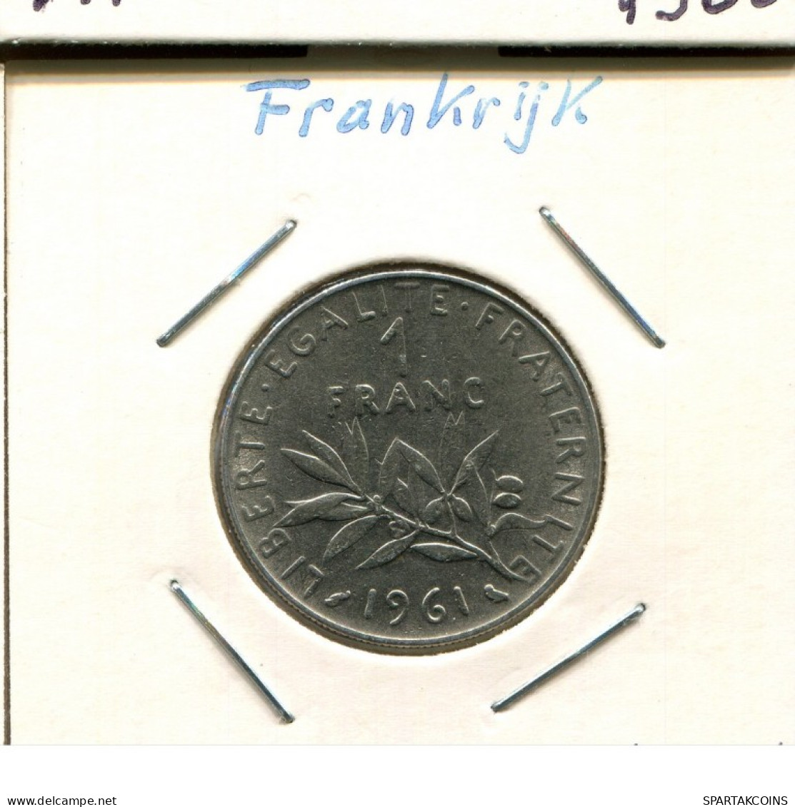 1 FRANC 1961 FRANCE Pièce Française #AM305.F.A - 1 Franc