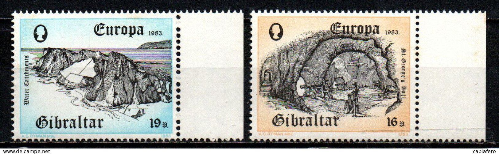 GIBILTERRA - 1983 - EUROPA UNITA - LEGRANDI OPERE DEL GENIO UMANO - MNH - Gibilterra