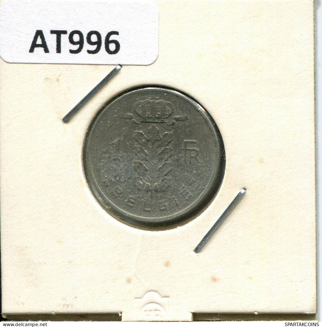 1 FRANC 1951 DUTCH Text BÉLGICA BELGIUM Moneda #AT996.E.A - 1 Franc