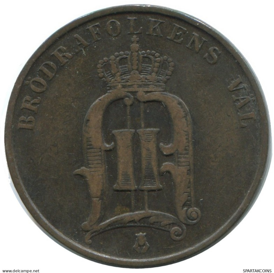 2 ORE 1881 SWEDEN Coin #AC971.2.U.A - Svezia
