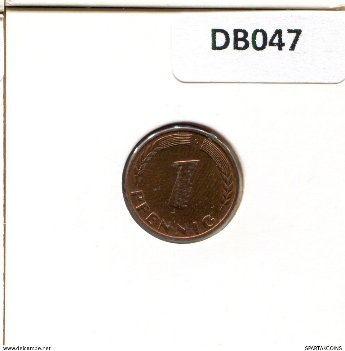 1 PFENNIG 1950 G WEST & UNIFIED GERMANY Coin #DB047.U.A - 1 Pfennig
