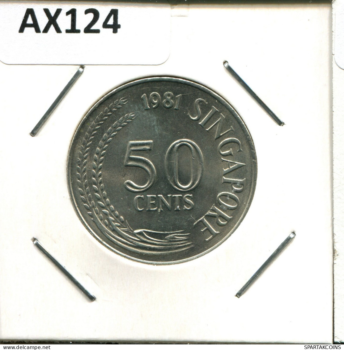 50 CENTS 1981 SINGAPUR SINGAPORE Münze #AX124.D.A - Singapur