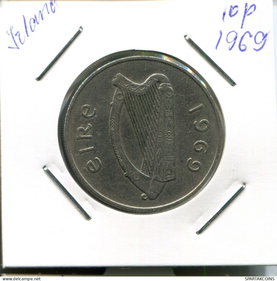 10 PENCE 1969 IRELAND Coin #AN675.U.A - Ierland