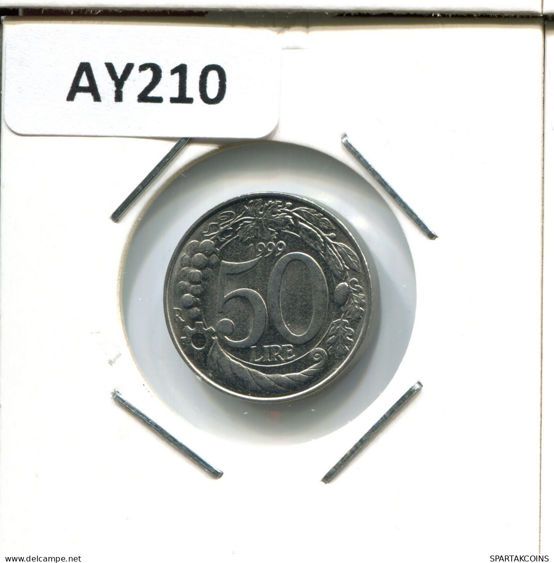 50 LIRE 1999 ITALY Coin #AY210.2.U.A - 50 Liras