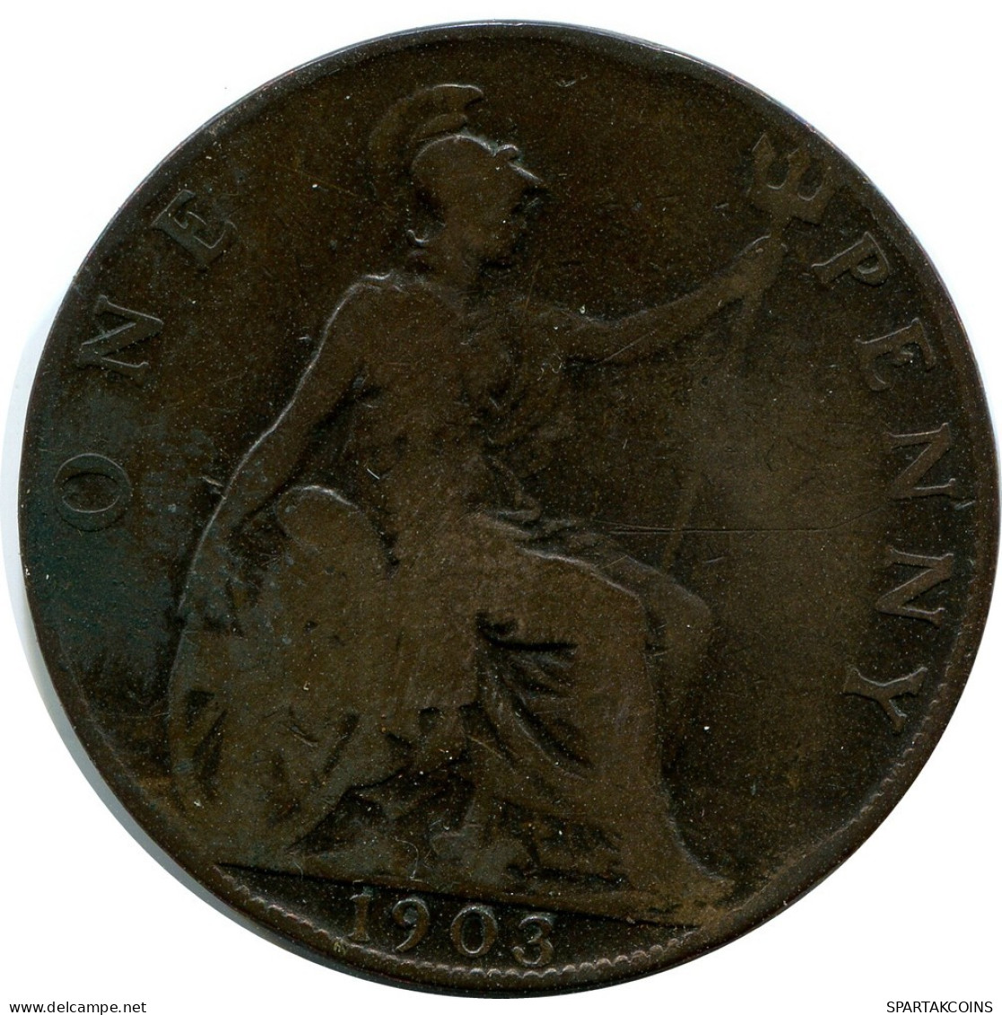 PENNY 1903 UK GREAT BRITAIN Coin #AZ757.U.A - D. 1 Penny