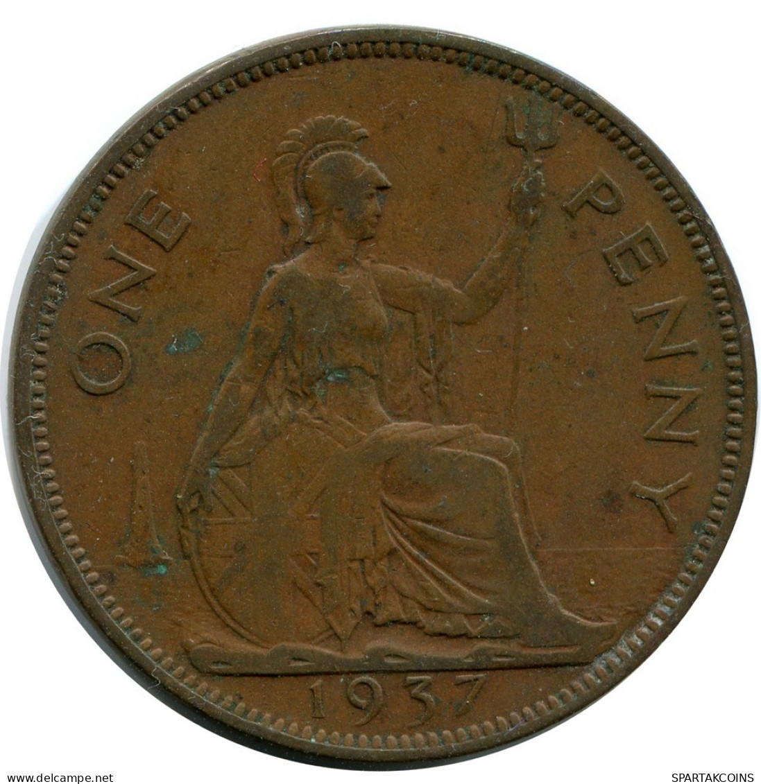 PENNY 1937 UK GBAN BRETAÑA GREAT BRITAIN Moneda #AZ620.E.A - D. 1 Penny