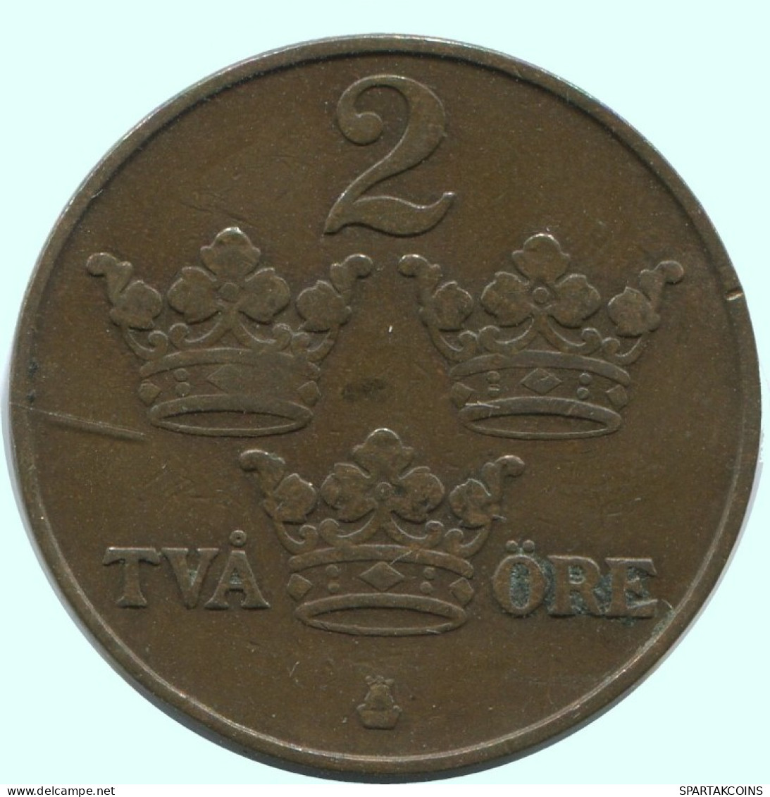 2 ORE 1912 SWEDEN Coin #AC813.2.U.A - Schweden