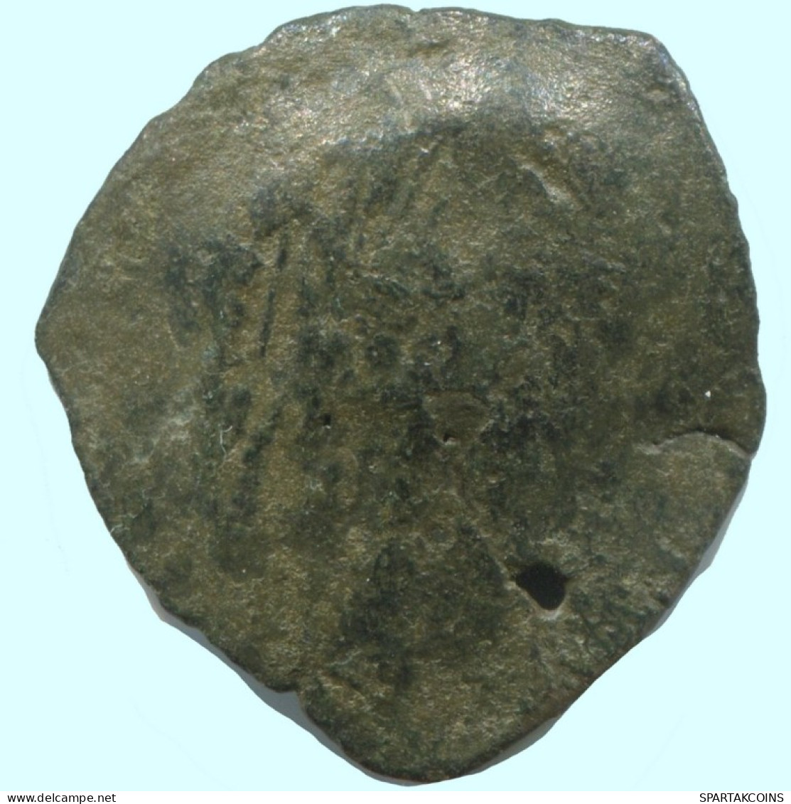 Authentique Original Antique BYZANTIN EMPIRE Trachy Pièce 1.1g/20mm #AG640.4.F.A - Byzantinische Münzen