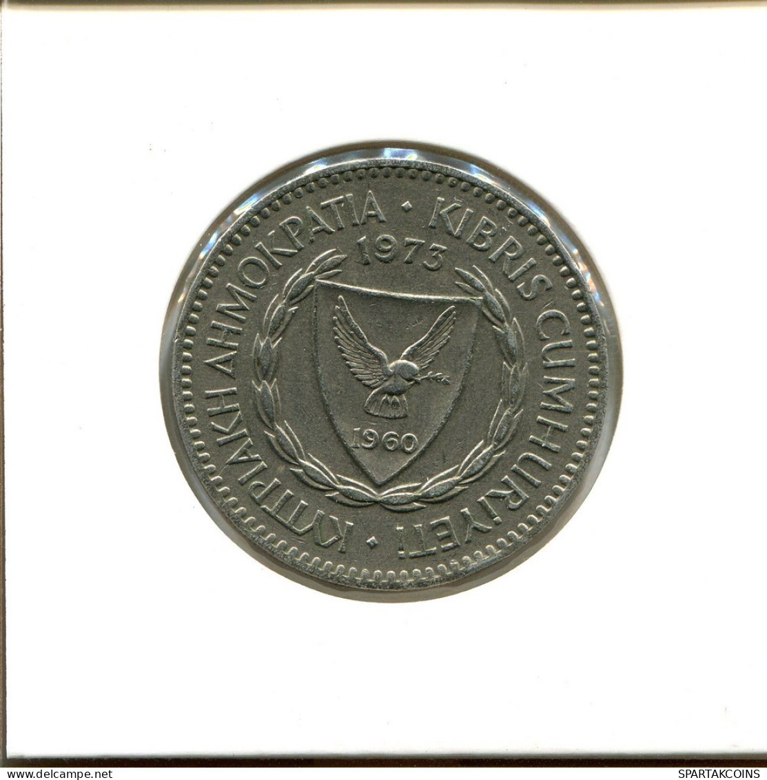 100 MILS 1973 CYPRUS Coin #AZ880.U.A - Cyprus