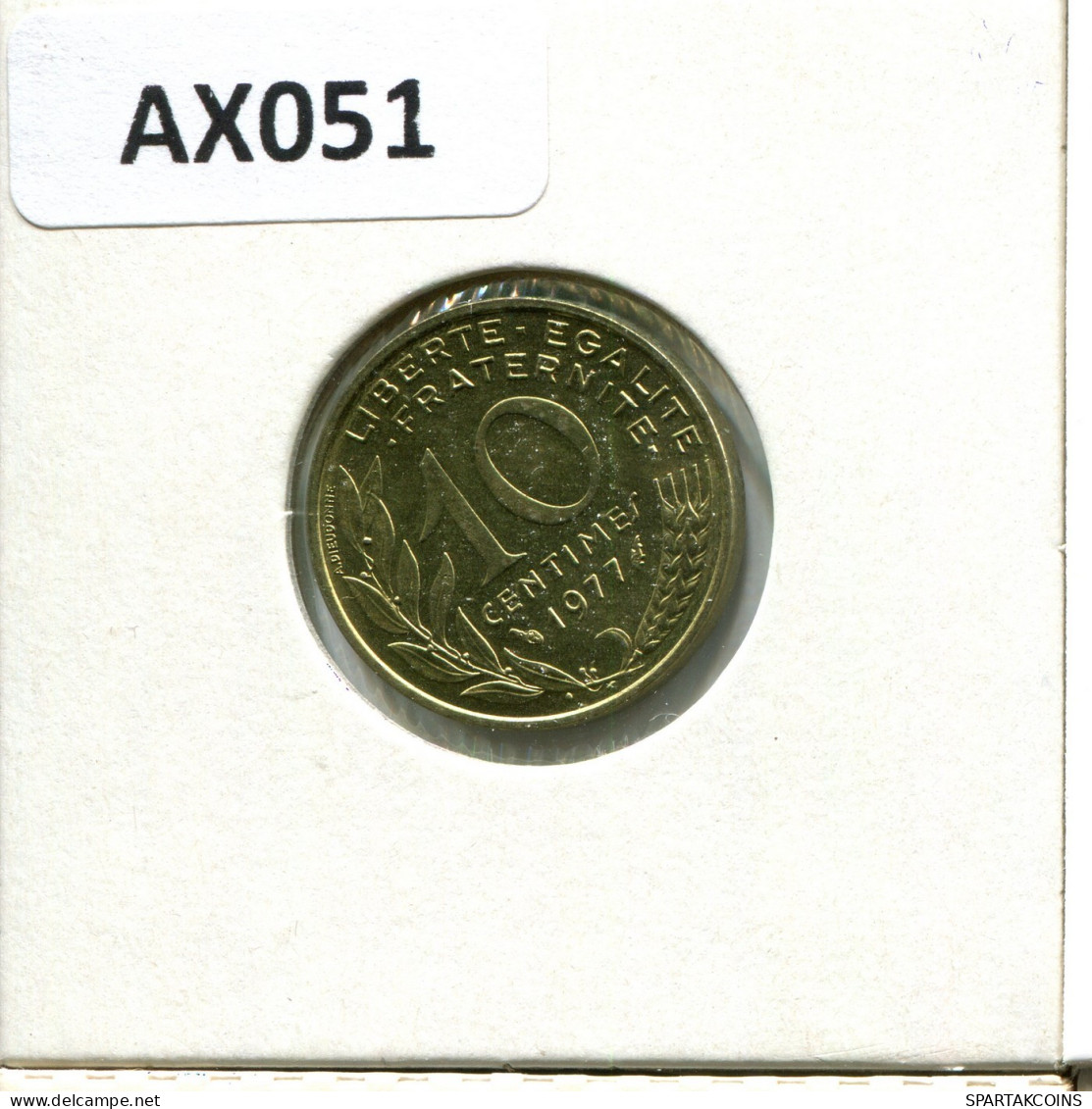 10 CENTIMES 1977 FRANKREICH FRANCE Französisch Münze #AX051.D.A - 10 Centimes