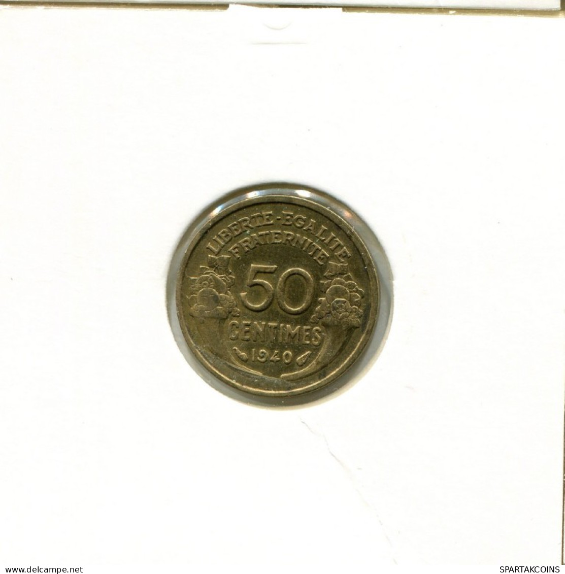 50 CENTIMES 1940 FRANCE Pièce Française #AK924.F.A - 50 Centimes