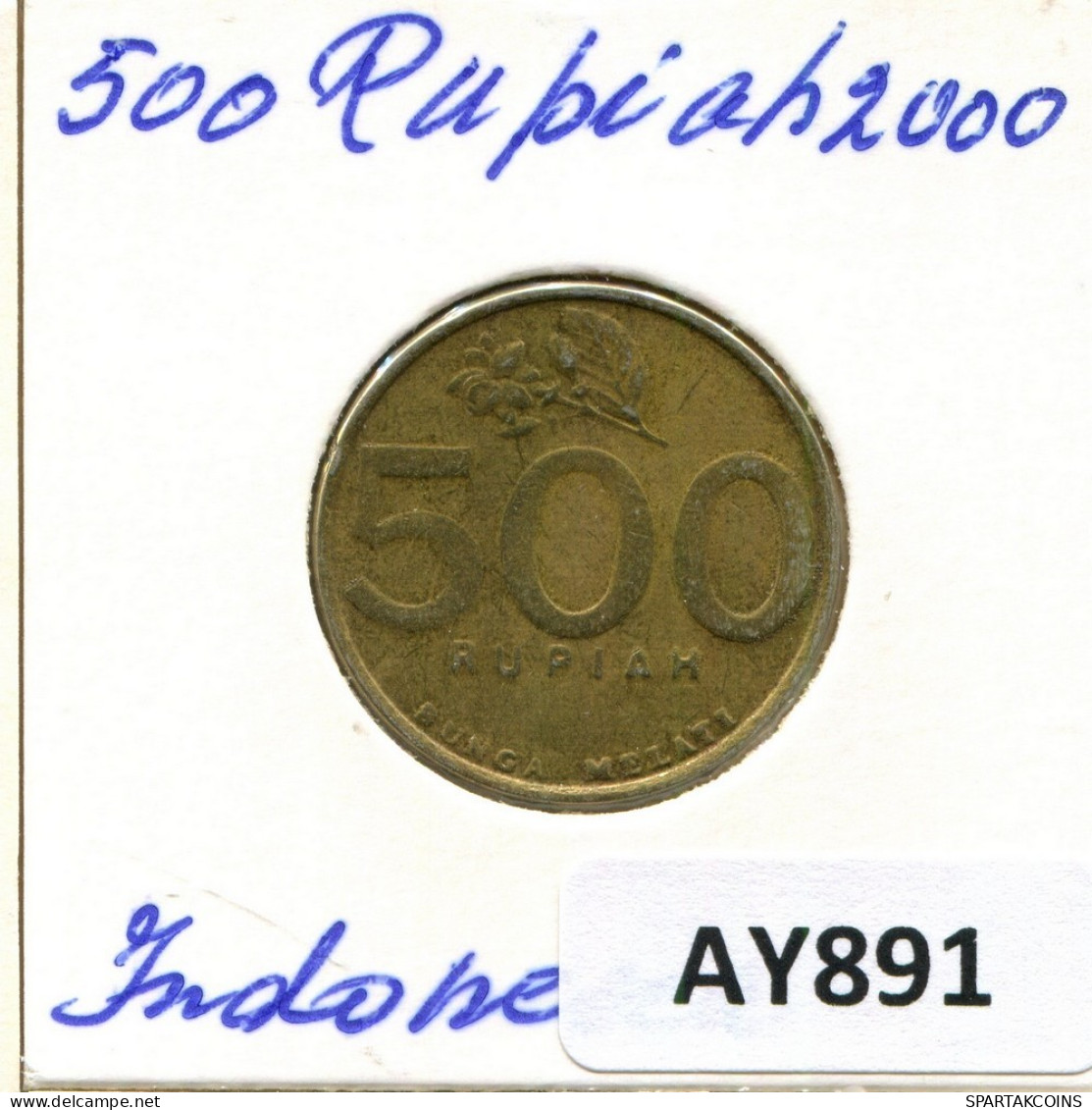 500 RUPIAH 2000 INDONÉSIE INDONESIA Pièce #AY891.F.A - Indonésie