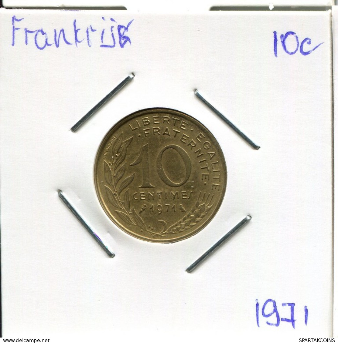 10 CENTIMES 1971 FRANCE Pièce Française #AM812.F.A - 10 Centimes