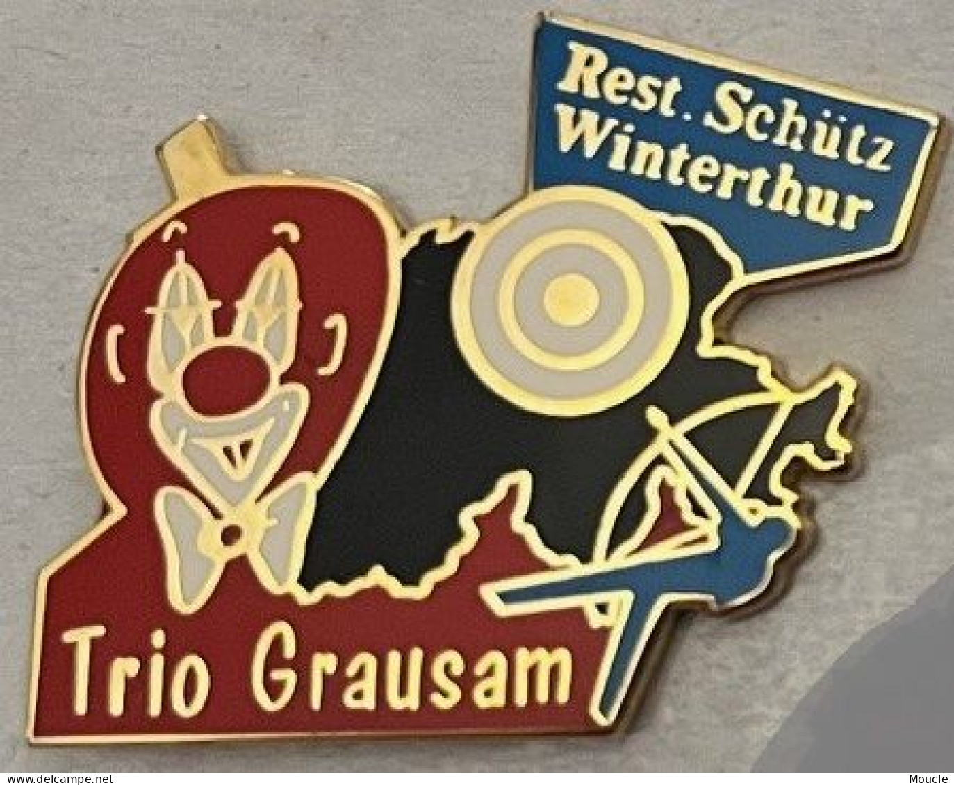 TIR A L'ARC CLUB -  TRIO GRAUSAM - CLOWN - REST. SCHÜTZ - WINTERHUR - SUISSE - SCHWEIZ - FLECHE - CIBLE -  ARCHER - (34) - Boogschieten