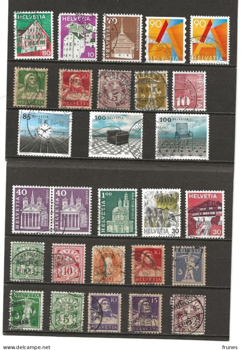 Lot Briefmarken Schweiz Gebraucht - Lotti/Collezioni