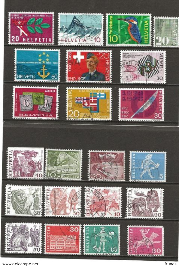 Lot Briefmarken Schweiz Gebraucht - Collections