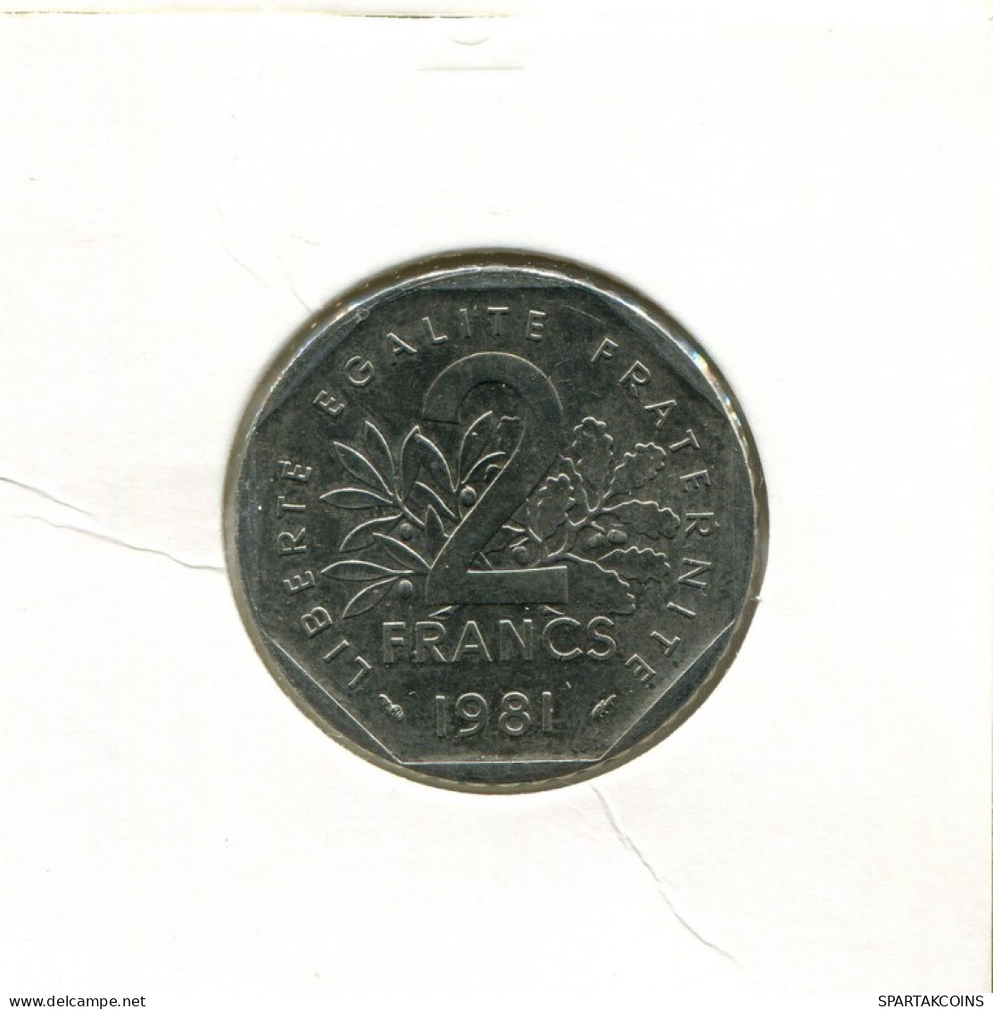 2 FRANCS 1981 FRANCE Coin Semeuse French Coin #AK638.U.A - 2 Francs