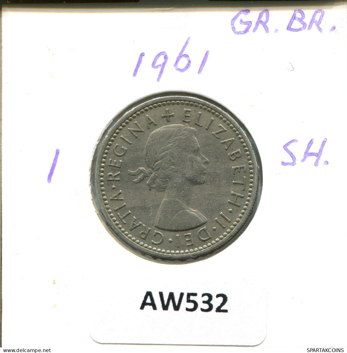 SHILLING 1961 UK GREAT BRITAIN Coin #AW532.U.A - I. 1 Shilling