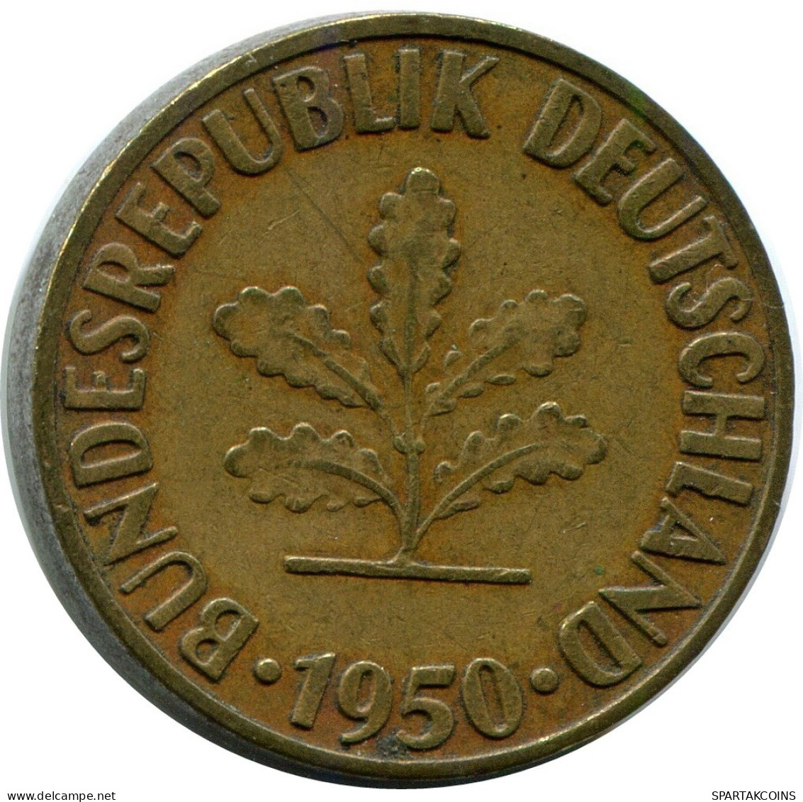 10 PFENNIG 1950 F WEST & UNIFIED GERMANY Coin #AZ457.U.A - 10 Pfennig