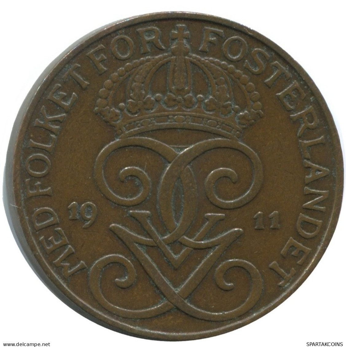 5 ORE 1911 SUECIA SWEDEN Moneda #AC457.2.E.A - Sweden